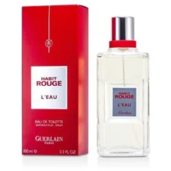 Guerlain Habit Rouge L'Eau 100 Ml Eau De Toilette Edt Profumo Uomo